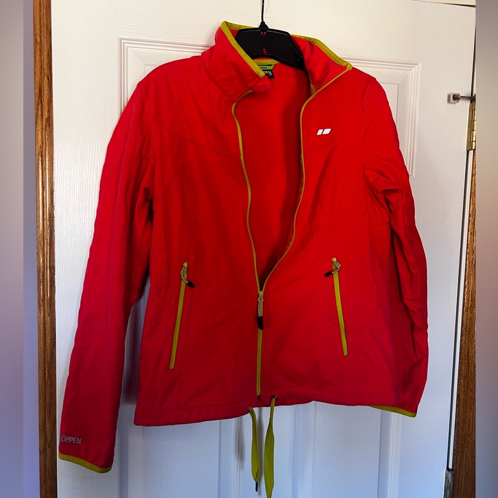 Koppen Jacket Women's Medium Pink‎ Red and Yellow EUC